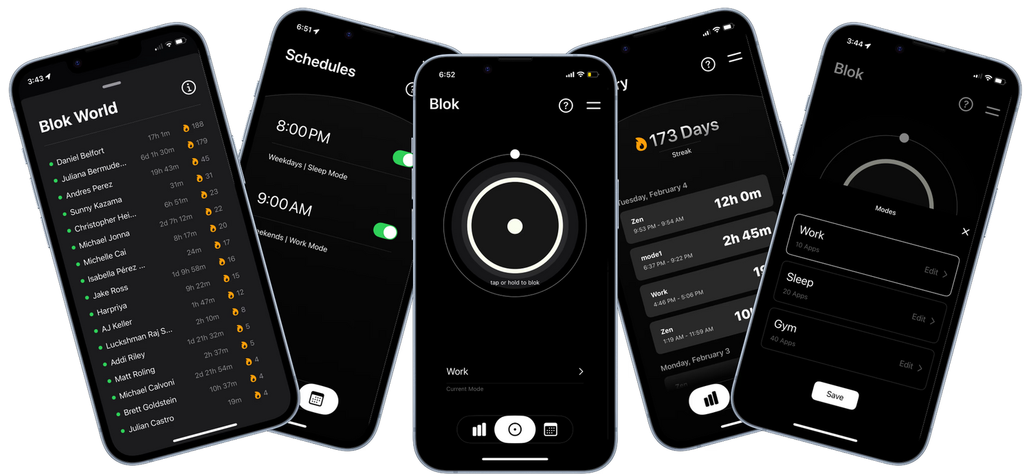 Get Blokd App Screens